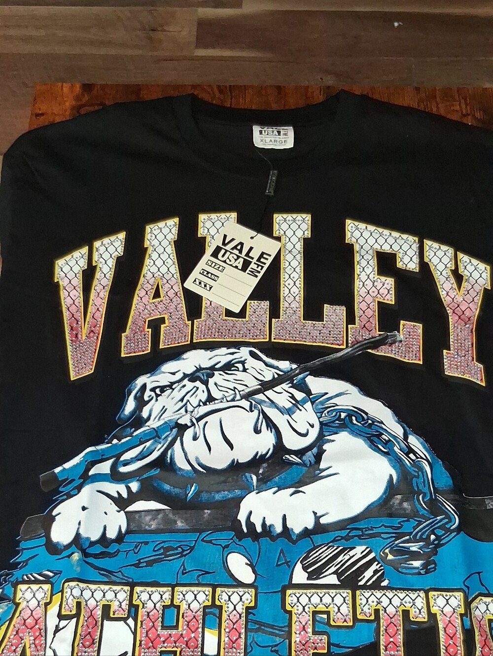 Black Short Sleeve Graphic Tee - Bulldog Design